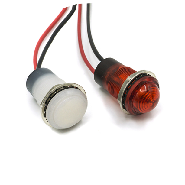 3pcs Dialco/Dialight Panel Pilot Light Indicator Lamp 1" Smooth Green Lens 